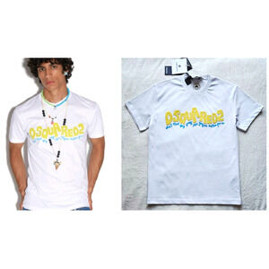 men's DSQUARED2 DSQUARED 2 "Waving Logo" t-shirt tee top farfetch new nwt-$335 L